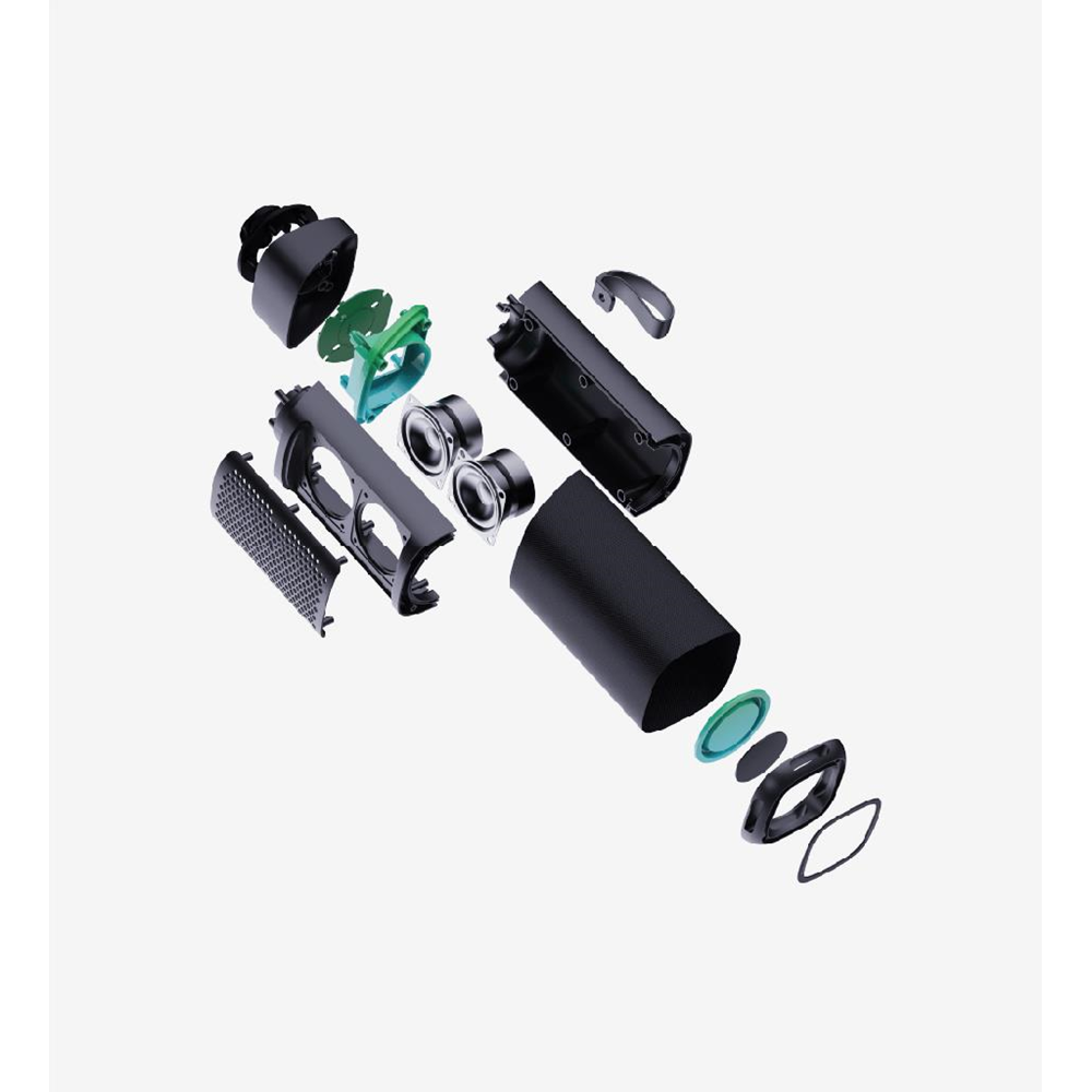 LinkTech R124 Mavi Premium IPX4 Sertifikalı Işıklı Bluetooth Hoparlör