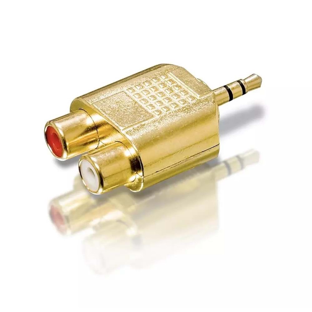 Philips SWA3552/10 Gold Stereo to RCA Konnektör, Aux to 2xRca Ses çevirici