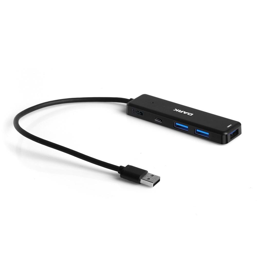 Dark Connect Master X5C Usb3.2 Gen 1 Type-A To 3 Port Usb-A & 1 Port Type-C 2.0 / 1x Type-C Charge (DK-AC-USB347)