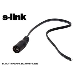 S-link SL-DC550 Power 5.5x2.1mm F Kablo