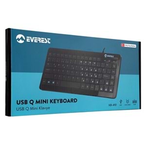 Everest KB-410 Siyah USB Türkçe Q Mini Klavye
