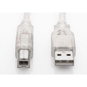 S-link SL-U2003 Usb2.0 3m Şeffaf Yazıcı Kablo
