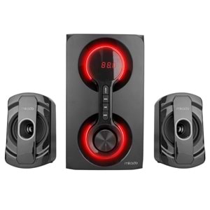Mikado MD-221BT 2+1 40W Siyah Multimedya FM/BT/SD/USB Speaker Hoparlör (Kutu Hasarlı-OUTLET)