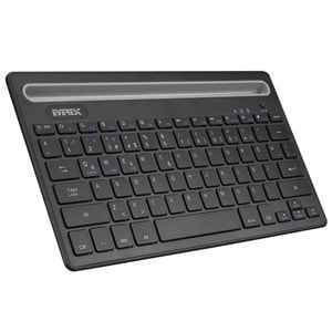 Everest KB-BT82 Siyah/Gümüş Bluetooth Ultra İnce+Şarjlı Q Mac/Win/Android/Ios Uyumlu Kablosuz klavye OUTLET