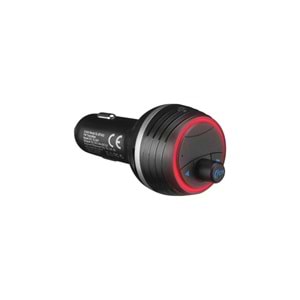 S-link SL-BT403 Rainbow Bluetooth V5.0 Led Ekran Tf Kart 64G(Max) Çift USB QC3.0+5V/2.4A Hızlı Şarjlı Fm Transmitter