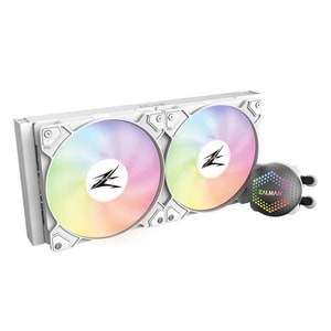 Zalman ALPHA28 Beyaz 83CFM 1600RPM 2*14cm ARGB Fan AMD AM5/Intel LGA1700 280mm Sıvı Soğutmalı CPU Fan