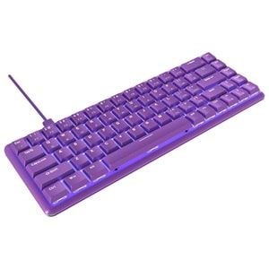 Rampage REBEL Mor Low Profile RED SWITCH Mekanik Gaming Oyuncu Klavye US Layout English Beyaz Işıklı
