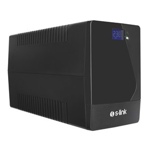 S-link TITAN U3 3000VA 3KVA-72V 2400W 12V7Ah*6 Siyah LCD Ekranlı ONLINE Kesintisiz UPS Güç Kaynağı (OUTLET)