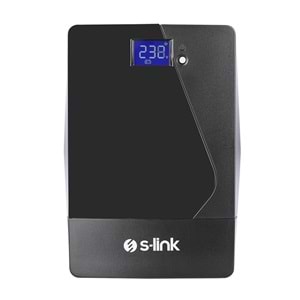 S-link TITAN U3 3000VA 3KVA-72V 2400W 12V7Ah*6 Siyah LCD Ekranlı ONLINE Kesintisiz UPS Güç Kaynağı (OUTLET)