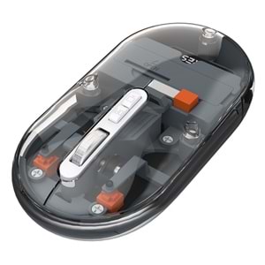 Everest SM-BT29 Glassy Usb Gri Transparan 2in1 Bluetooth ve 2.4GHz Kablosuz Mouse
