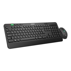 Everest KM-2620 Siyah Usb Sessiz Switch İnce Kablosuz Q Multimedia Klavye + Mouse Set