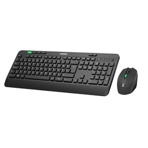 Everest KM-2620 Siyah Usb Sessiz Switch İnce Kablosuz Q Multimedia Klavye + Mouse Set