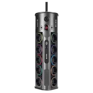 S-link PRZ01 PrizHive 3M 1860 Joule 1.5mm 1 Usb 1 TypeC 2.1A/5V 16A 250V 3680W 10lu Akım Korumalı Priz