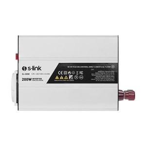 S-link SL-200W 200W DC12V-AC230V İnverter, Çakmaklık Girişini Ev Elektriğine Çevirir