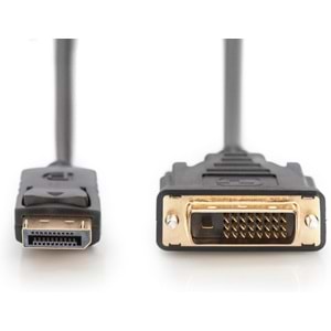 Digitus AK-340306-020-S Rev.2 2 Metre Display Port DVI Kablosu, DP Erkek DVI Kablo