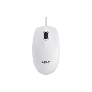 Logitech B100 Beyaz Kablolu USB Mouse 910-003360