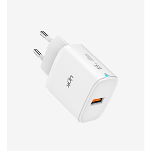 LinkTech C304 Beyaz Safe USB 18W Hızlı Şarj Adaptörü, QC3 USB Hızlı Şarj Adaptörü 18W