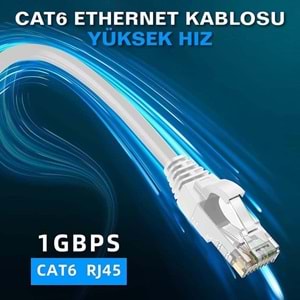 NBTech NB-CAT605G 23AWG 5 Metre Gri Cat6 Ethernet Kablosu (Gigabit)