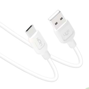 Linktech K450 Strong 1 Metre 2.4A Max Metal Başlı Type-C Şarj Kablosu