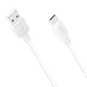 Linktech K450 Strong 1 Metre 2.4A Max Metal Başlı Type-C Şarj Kablosu