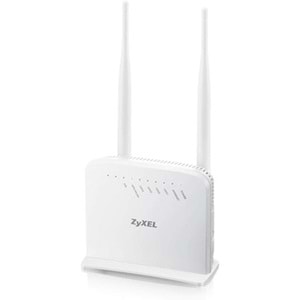 Zyxel P1302-T10D v3 300Mbps Kablosuz 4-Port 2x5dBi Antenli WPS ADSL2+ Modem/Router