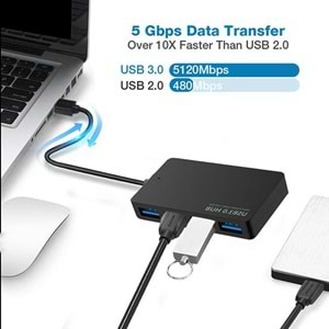 NBTech NB-2520 Connect Master 4 Port USB 3.0 USB Hub Çoklayıcı