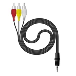 NBTech NB-4824 3.5 mm Stereo To 3 Rca Dişi Tos Çevirici Dönüştürücü Ses/Görüntü Kablosu, 3.5mm to Rca Görüntü Aktarıcı