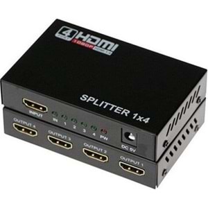 NBTech NB-5004 1080P 2K 4K UHD 4 Port HDMI Splitter (Adaptörlü)