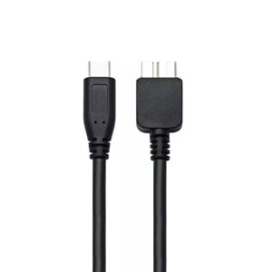 NBTech NB-5240 0.5 Metre TYPE C to Micro USB B Kablo, 50 CM Type C Harici Harddisk kablosu, Type C Micro b Kablo, Type C USB b Kablo