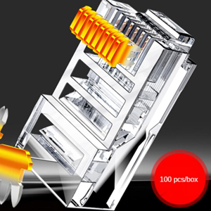 NBTech NB-CAT460 Cat6 Jak, RJ45 Konnektör, Cat6 Plug 100 lü Paket