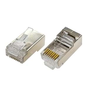 NBTech NB-CAT660 Metal Cat6 Jak, RJ45 Metal Konnektör, Cat6 Plug Metal 100 lü Paket