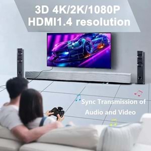NBTech NB-HDEX30 30 metre CAT6 Network Üzerinden 4K HDMI Uzatıcı, 4K HDMI Extender, Cat6 Hdmi Görüntü Aktarma (4K HDMI 2.0 CAT6 Aktarma)