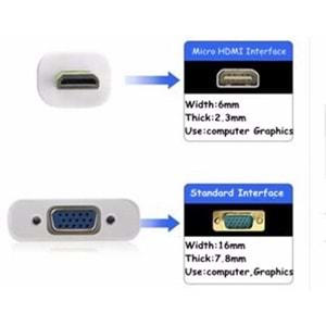NBTech NB-M138 Micro HDMI to VGA Çevirici