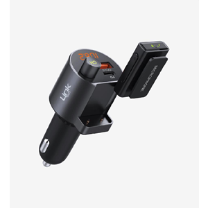 Linktech RF12 Premium Dual port PD & QC3.0 38w Type C Şarj Çıkışlı, 5.1 Bluetooth FM Transmitter