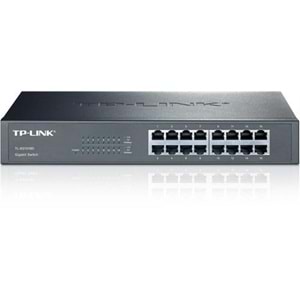 TP-LINK TL-SG1016D 10/100/1000Mbps 16xPort Masaüstü Raf Tipi Metal Kasa Switch