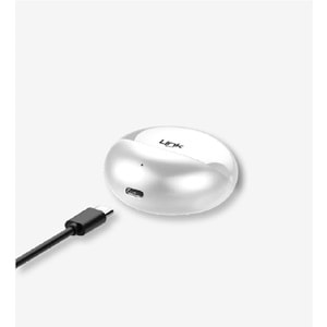 LinkTech PREMIUM Beyaz TW20 ENC IPX4 350mAh BT V5.3 Type C Kulak İçi Bluetooth Kulaklık