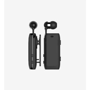 LinkTech V80 Smart Siyah Makaralı Titreşimli Bluetooth Kulaklık, Göstergeli Bluetooth V5.2 Makaralı Kulaklık 20 Saat