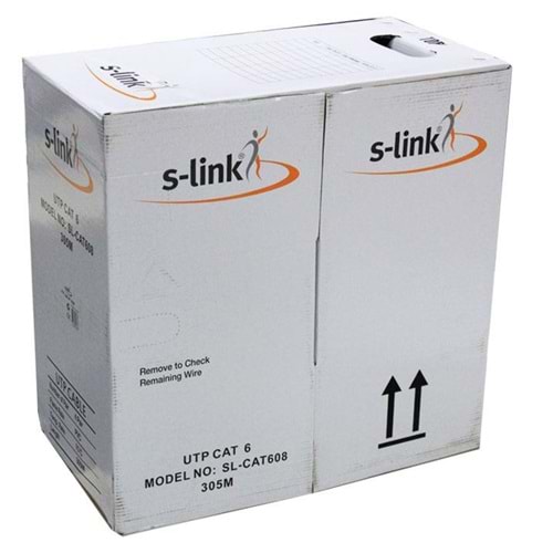 S-link SL-CAT608 305m Gri Utp CAT6 Kablo