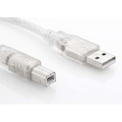 S-link SL-U2003 Usb2.0 3m Şeffaf Yazıcı Kablo