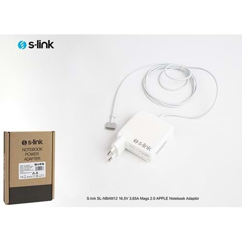 S-link SL-NBAM12 16,5V 3,65A Mags 2.0 APPLE Notebook Adaptör