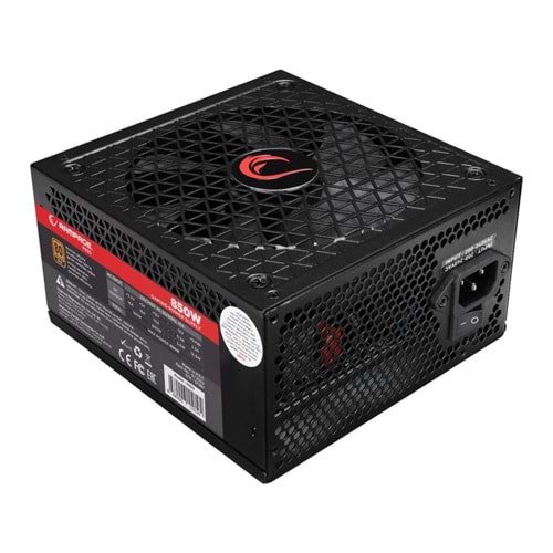 Rampage P850 850W 80+ GOLD APFC 14cm Long Life HDB Fan Siyah PC Power Supply (OUTLET-KUTU HASARLI)