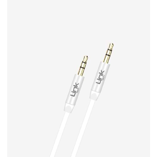 Linktech A585 1 Metre Stereo 3.5 to 3.5 Beyaz Stereo Kablo
