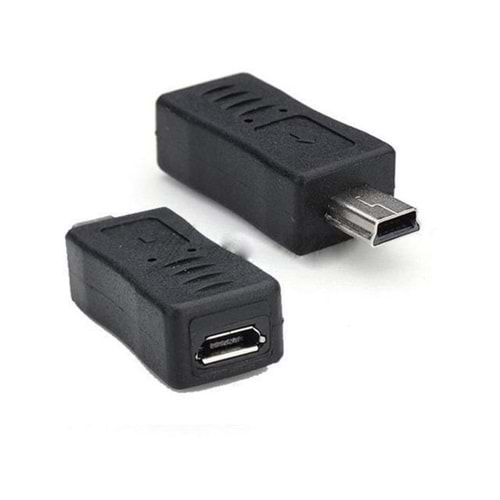 PrimeX Micro USB Female to Mini USB 5-pin Male Adapter (1 Adet)