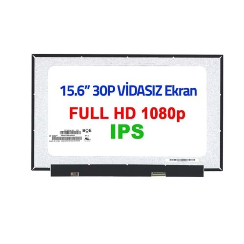 Notebook Ekran KOD308 15.6 30 Pin Vidasız IPS FHD 1080P Led Ekran N156HCA-EAB REV.C3