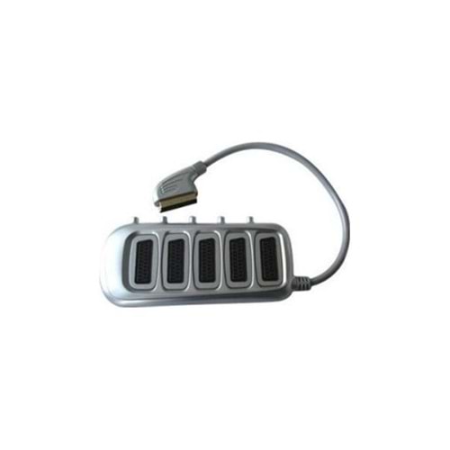 Swat scart To 5x scart çoklayıcı 0,5 Metre Gri