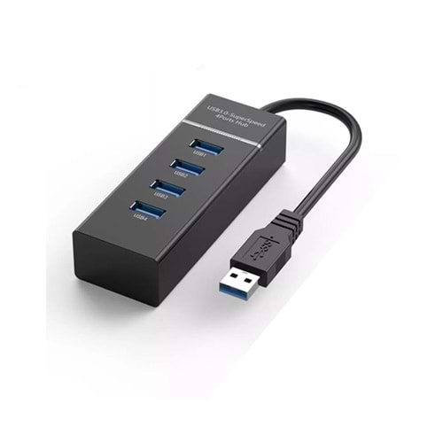 NBTech NB-3010 USB Hub, 4 Port USB 3.0 Çoklayıcı, USB Çoklayıcı Siyah