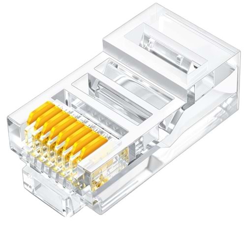 NBTech NB-CAT460 Cat6 Jak, RJ45 Konnektör, Cat6 Plug 100 lü Paket