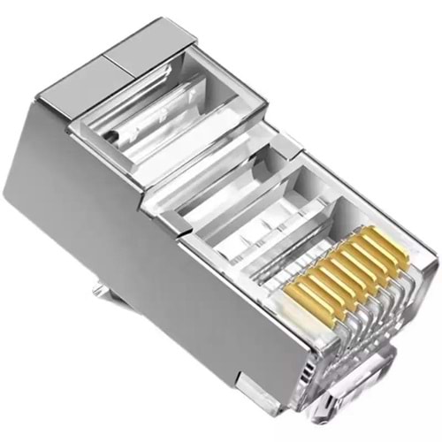 NBTech NB-CAT660 Metal Cat6 Jak, RJ45 Metal Konnektör, Cat6 Plug Metal 100 lü Paket
