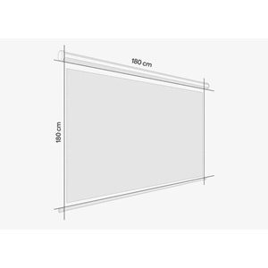 Everest PSC-180 180x180 cm Cam Tozlu Projeksiyon Perdesi