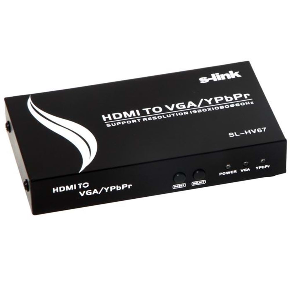 S-link SL-HV67 HDMI to VGA+YPBPR Çevirici (11529)